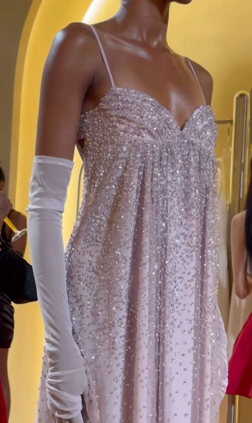 Gentle Pink A Line Spaghetti Strap Sequin Tulle Long Prom Dress Evenin shinydress Gentle Pink A Line Spaghetti Strap Sequin Tulle Long Prom Dress Evenin shinydress