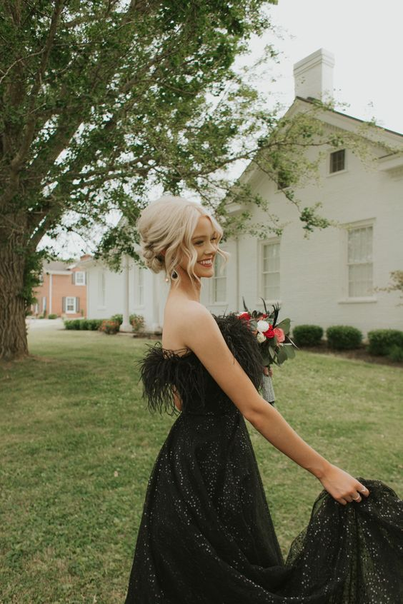 Elegant Black Prom Dress Party Dress Long Prom Gown SH1069