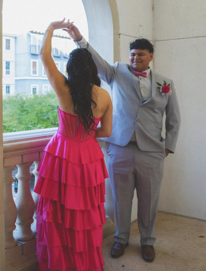 Hot Pink A Line Sweetheart Neck Corset Layered Satin Long Prom Dress Date Dress SH6514