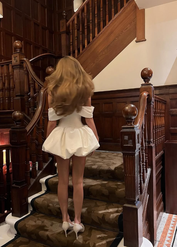 White Simple A Line Off the Shoulder Satin Mini Homecoming Dress Birthday Dress SH3946