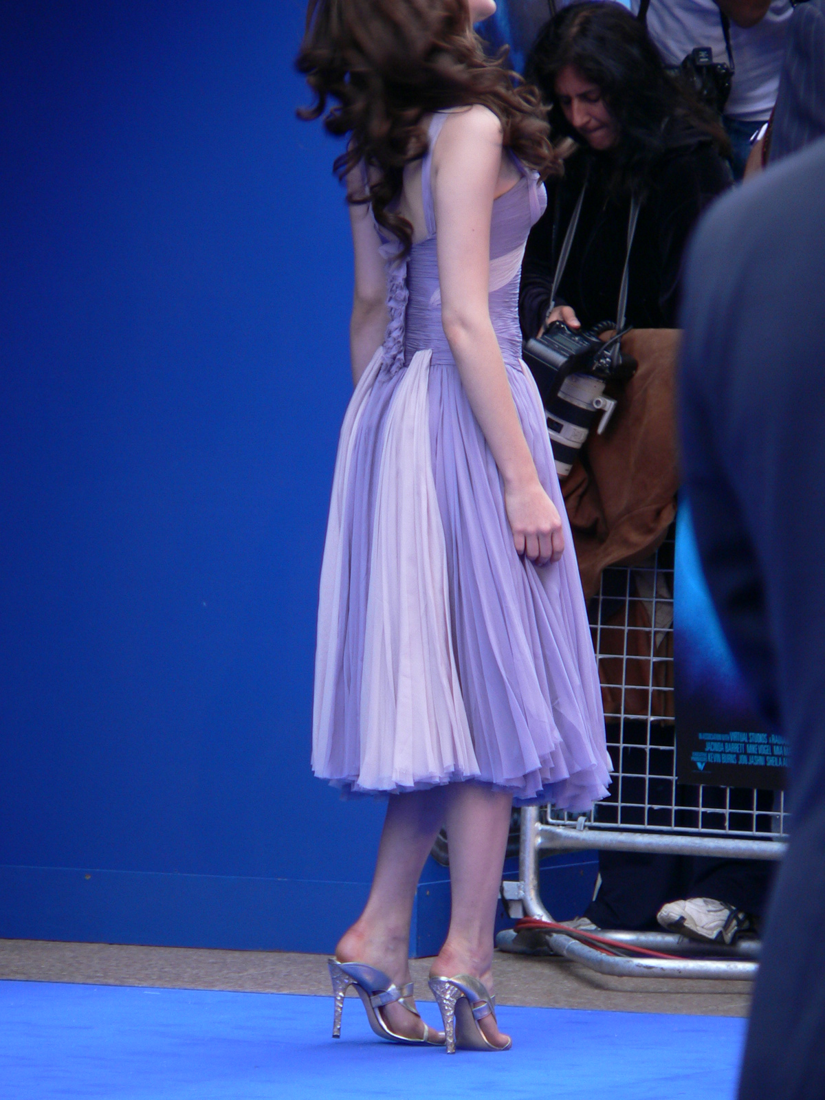 Unique A Line Strap Purple Tulle Tea Length Prom Dress Evening Dress SH2341