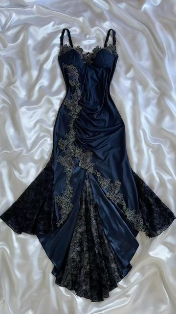 Sexy Navy Blue Mermaid Lace Prom Dress Party Dress SH1237 shinydress Sexy Navy Blue Mermaid Lace Prom Dress Party Dress SH1237 shinydress