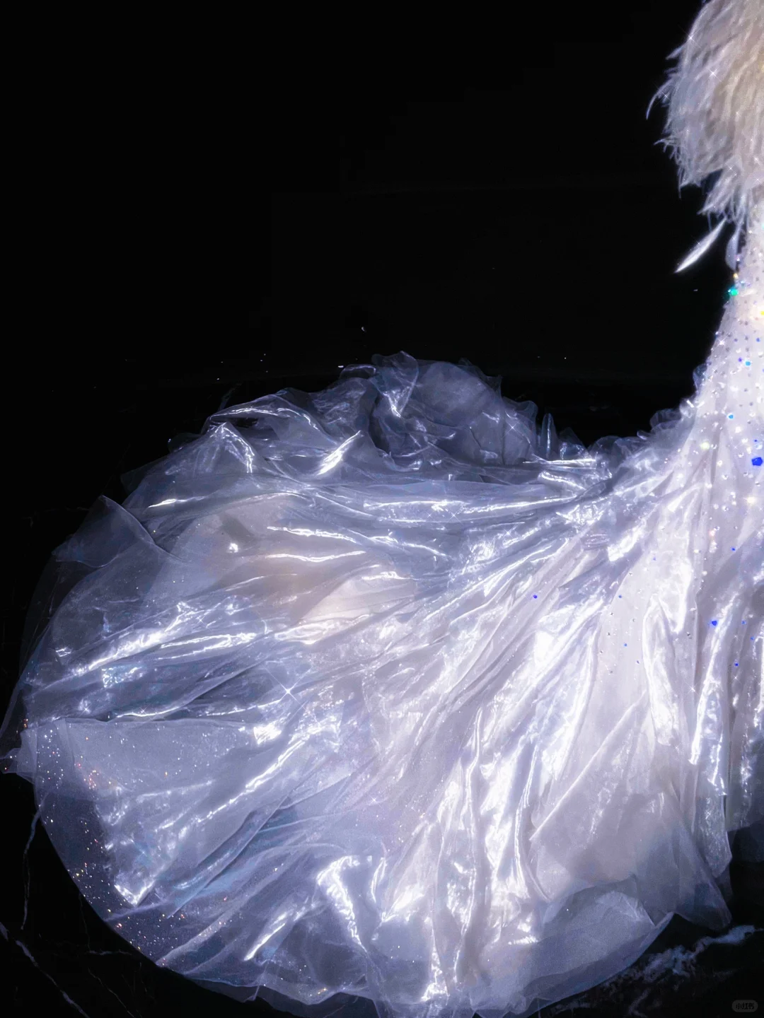 Dreamy Mermaid Sweetheart Neck Beaded Feather Tulle Party Dress Evening Dress SH3347