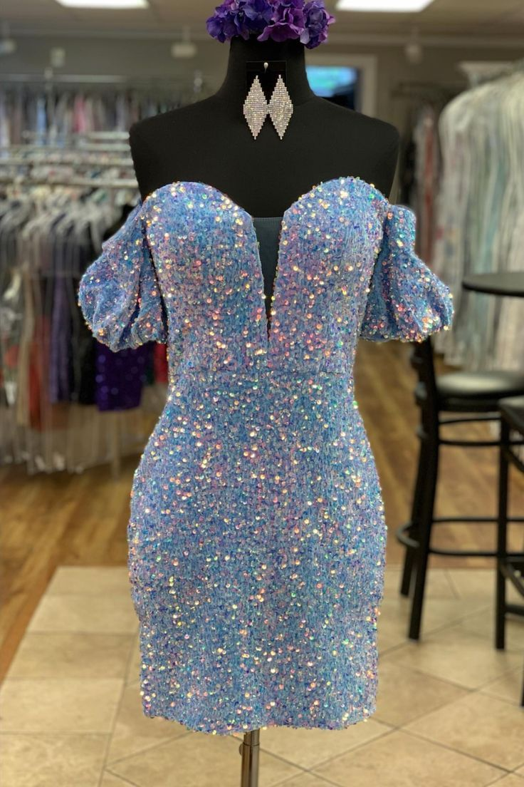 Beautiful Sweetheart Sequnins Homecoming Dress SH579