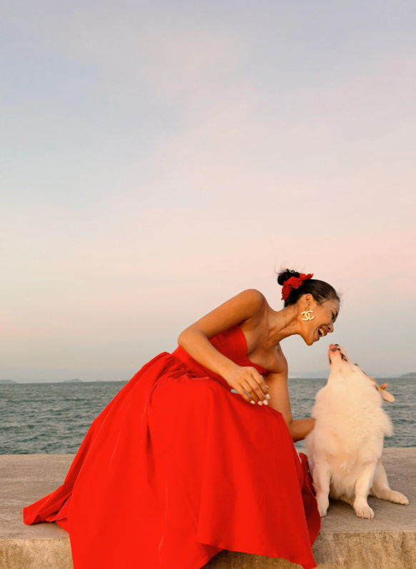 Warm Red A Line Sweetheart Neck Satin Prom Dress 21th Birthday Dress SH4381