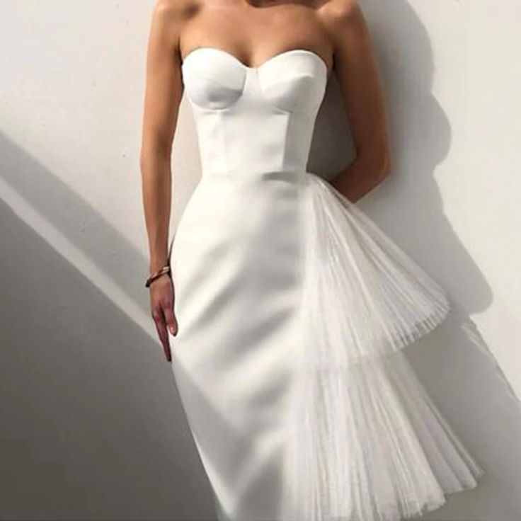 Sexy Sheath Strapless Evening Dress Elegant Homecoming Dress SH585
