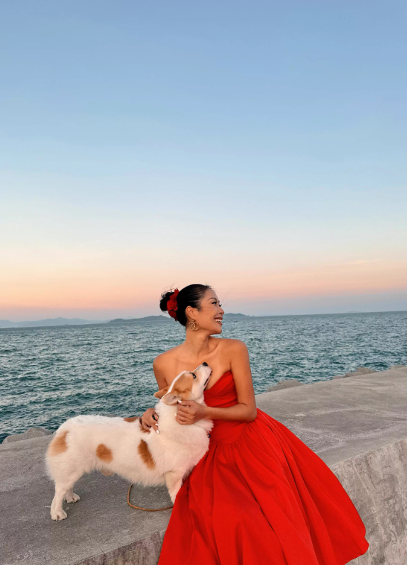 Warm Red A Line Sweetheart Neck Satin Prom Dress 21th Birthday Dress SH4381