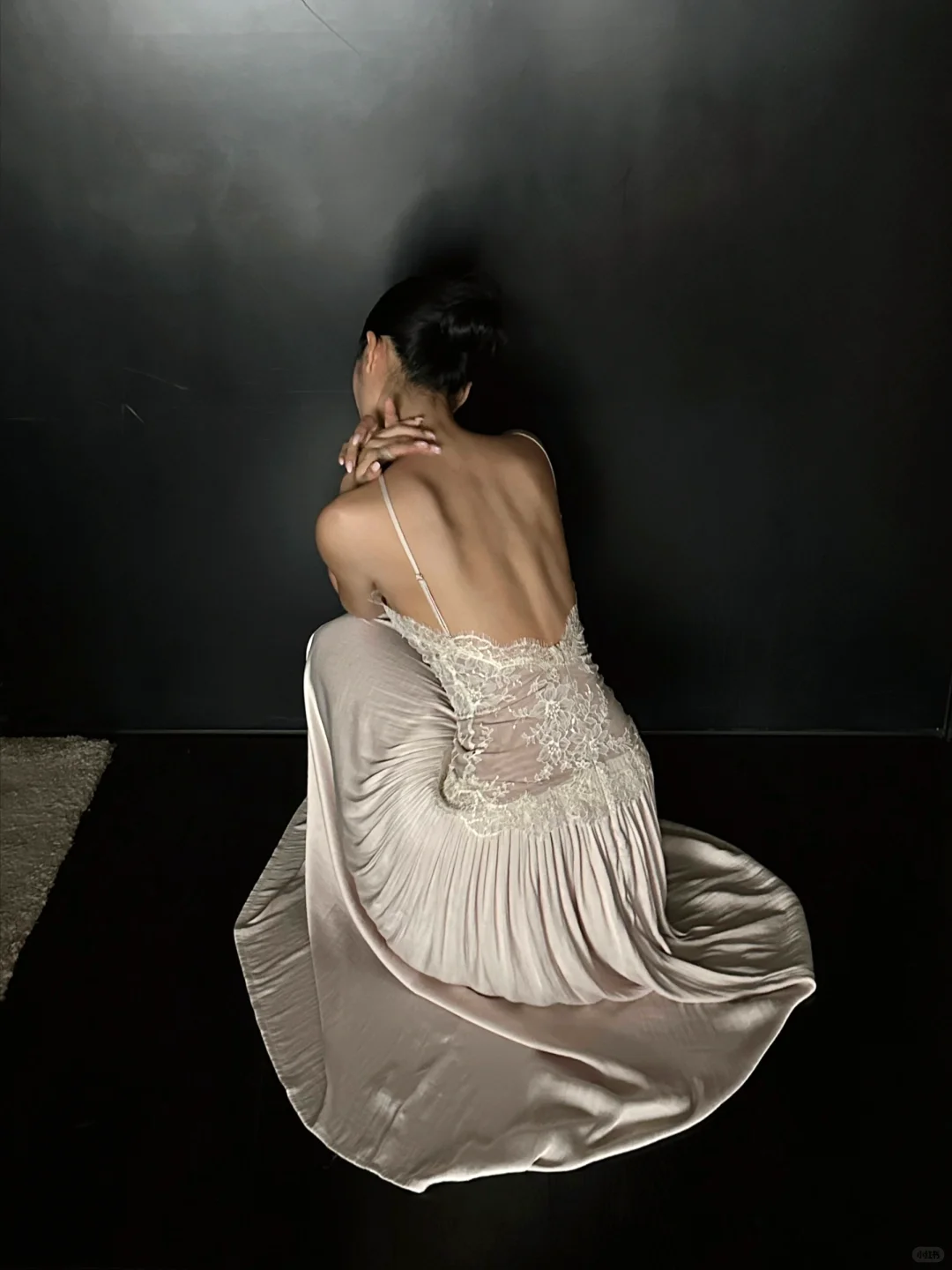 Stunning A Line Halter Lace Satin Open Back Prom Dress Evening Dress Formal Gown SH3926