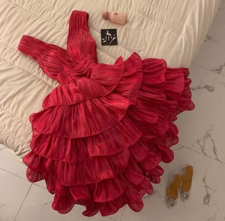 Hot Pink A Line V Neck Ruffles Satin Knee Length Homecoming Dresses Outfits SH3621