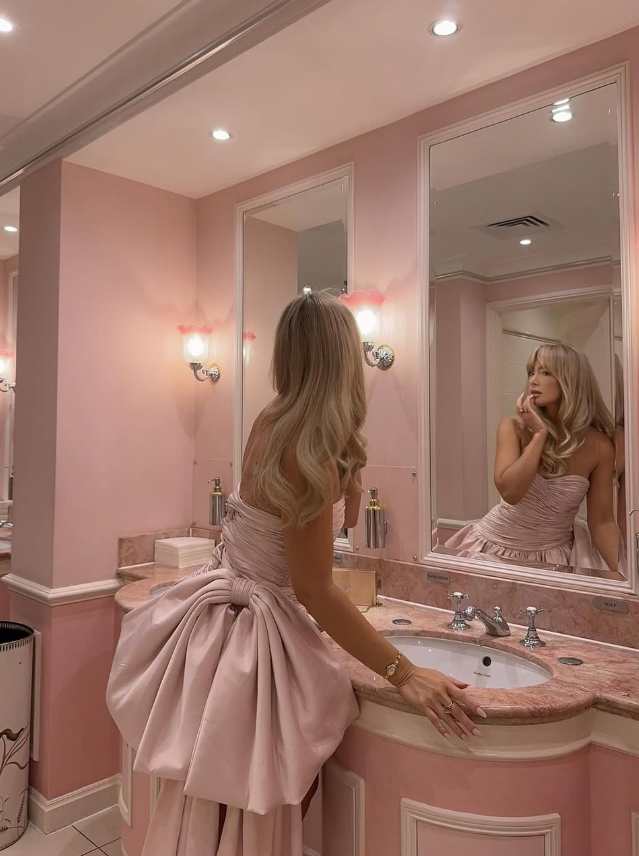 Pink A Line Sweetheart Neck Pleated Satin Mini Homecoming Dress with Bow SH3287