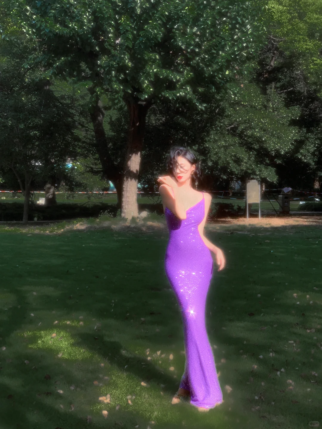 Sexy Shiny Purple Mermaid Straps Sequin Long Prom Dress Vacation Dress SH4318