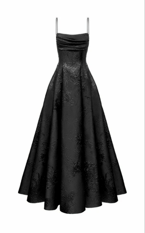 Long Spaghetti Straps A-line Green Prom Dresses, Long Prom Dresses SH382