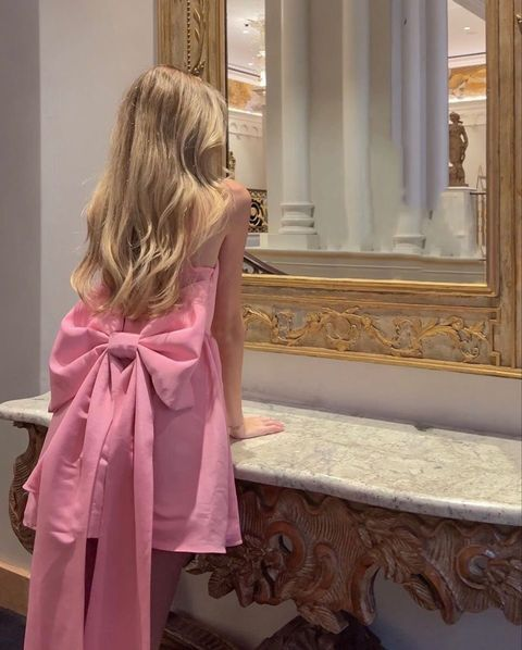 Pink Homecoming Dresses Short Party Gowns Homecoming Dress With Bowknot SH620