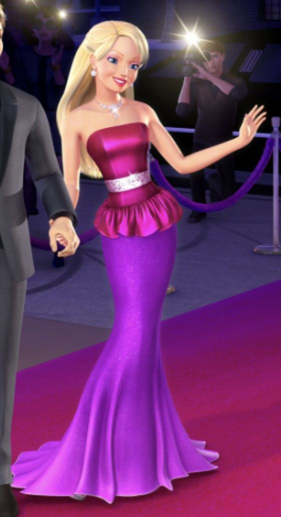 Barbie Pink Mermaid Strapless Satin Long Prom Dress Evening Dress SH3716