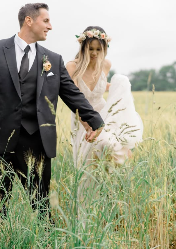 Pretty A Line Spaghetti Strap White Lace Tulle Long Prom Dress Wedding Dress SH4706