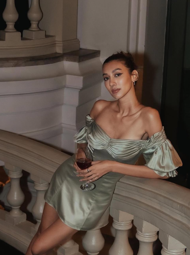 Sage Green A Line Off the Shoulder Satin Mini Homecoming Dress SH3281