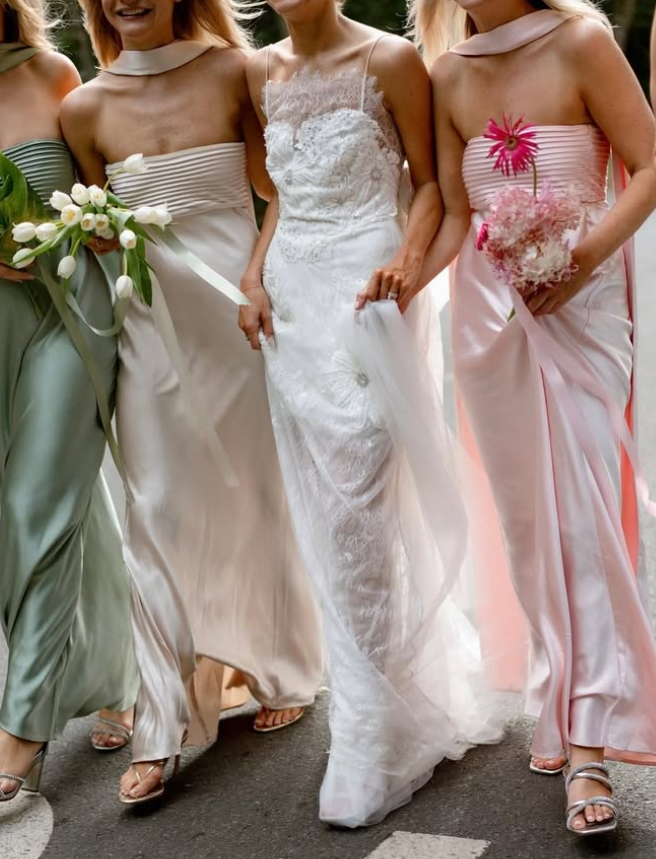 Elegant A Line Strapless Yellow Satin Party Dress Evening Dress SH3276