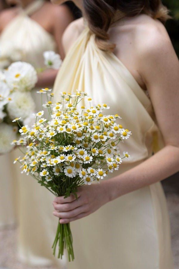 Yellow A Line Halter Satin Open Back Long Prom Dress Bridesmaid Dress SH2614