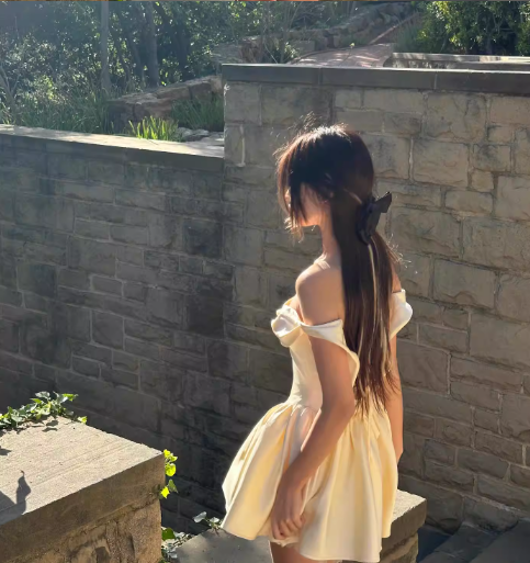 Cute A Line Off the Shoulder Ivory Satin Short Homecoming Dress Birthday Dress SH3025