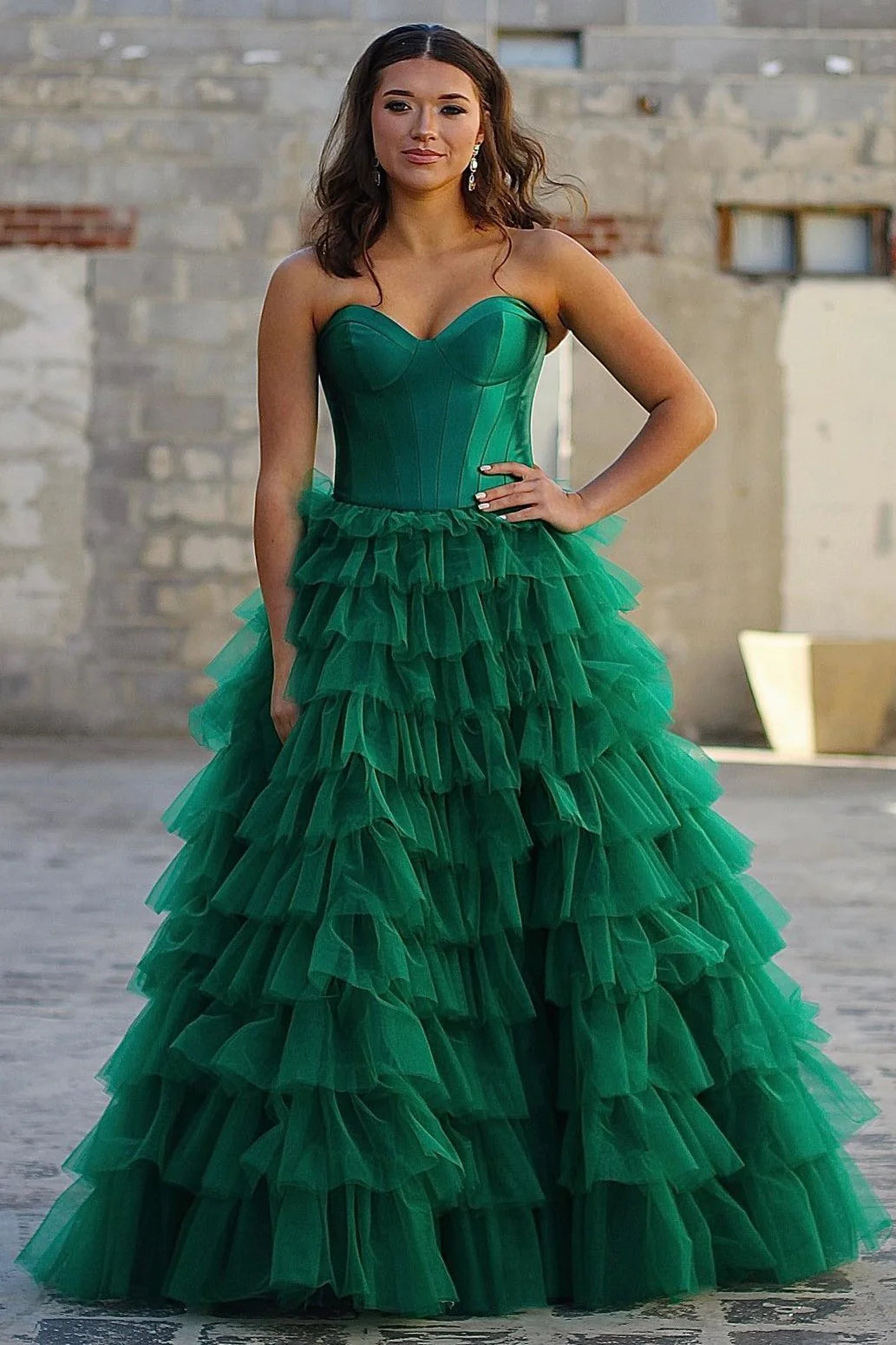 Black A Line Sweetheart Neck Layered Satin Tulle Long Wedding Guest Dress Evening Dress with Slit SH2920