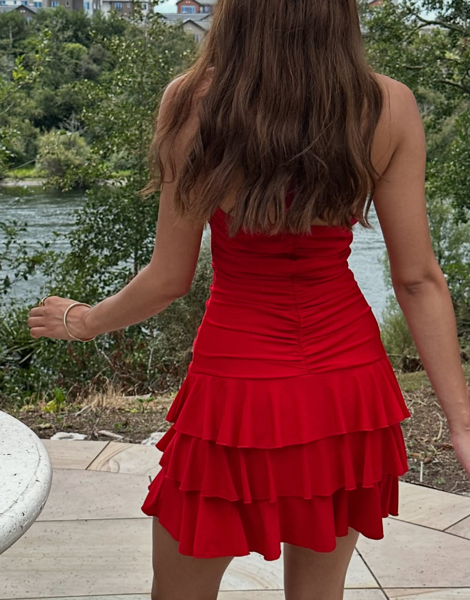 Cute A Line V Neck Burgundy Chiffon Short Homecoming Dress Birthday Dress SH2323