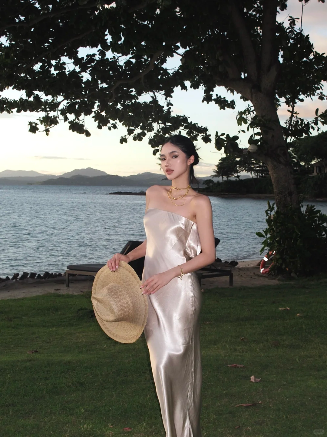Silver Grey Sheath Strapless Satin Long Prom Dress Formal Gown Party Dress SH4186