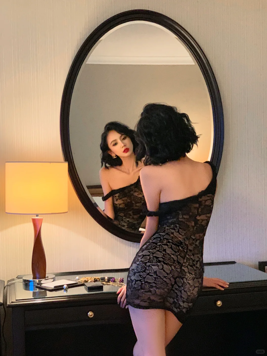 Black Sexy Sheath Off the Shoulder Lace Mini Homecoming Dress Cocktail Dress SH4349