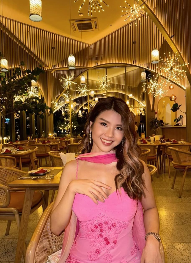 Vintage Romantic Pink Ombre Beaded Chiffon Long Prom Dress Party Dress SH4883