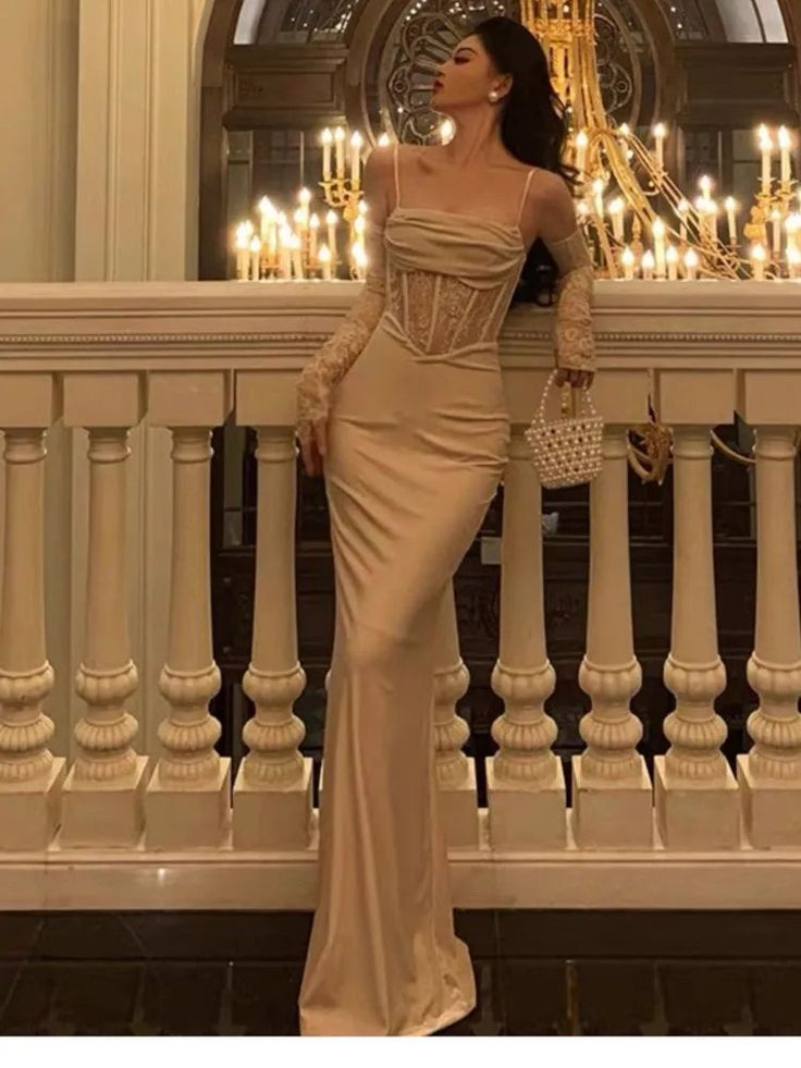 Sexy Bodycon Velvet Lace Red Evening Party Dress Spaghetti Straps Mermaid Prom Dress SH1427