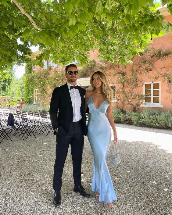 Simple Light Blue Long Prom Dresses SH868 shinydress Simple Light Blue Long Prom Dresses SH868 shinydress