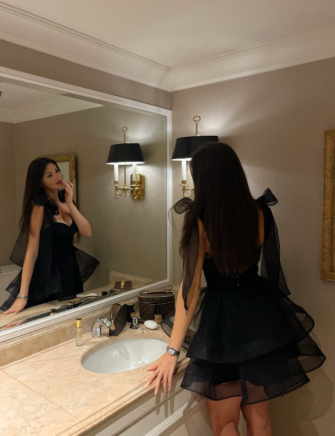 Black Bow A Line Spaghetti Strap Organza Short Homecoming Dress Cocktail Dress Outfits SH3562