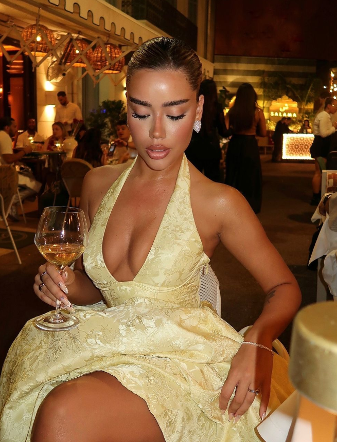 Yellow A Line Halter Satin Open Back Prom Dress Party Dress SH4012