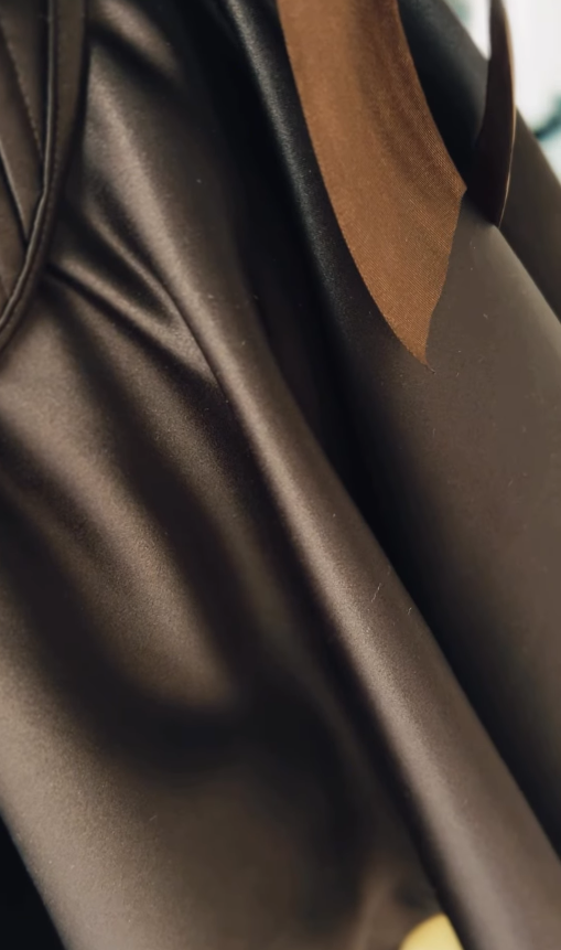 Brown A Line Straps Satin Short Homecoming Dress Outfits SH4834