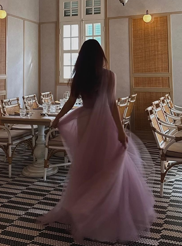 Purple A Line One Shoulder Flowy Tulle Long Prom Dress Graduation Prom Dress SH5298