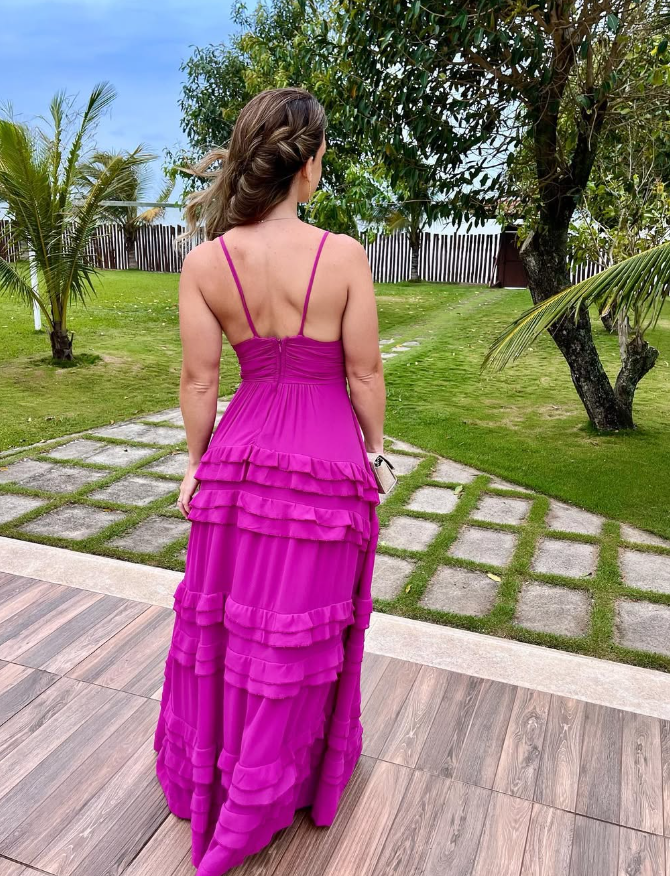 New Purple V-Neck Prom Dress, Graduation Party Dresses SH630