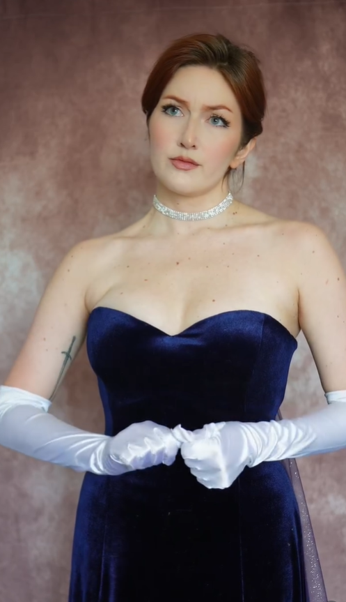 Elegant A Line Strapless Navy Blue Velvet Prom Dress SH5517