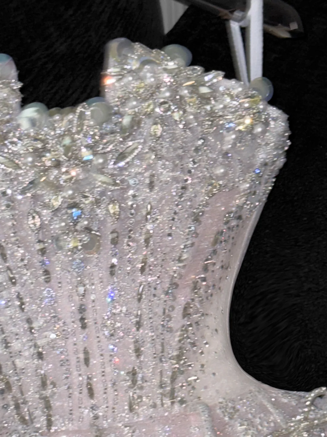 Pink Bow A Line Strapless Silver Sequin Beaded Tulle Homecoming Dress Party Dress SH3418