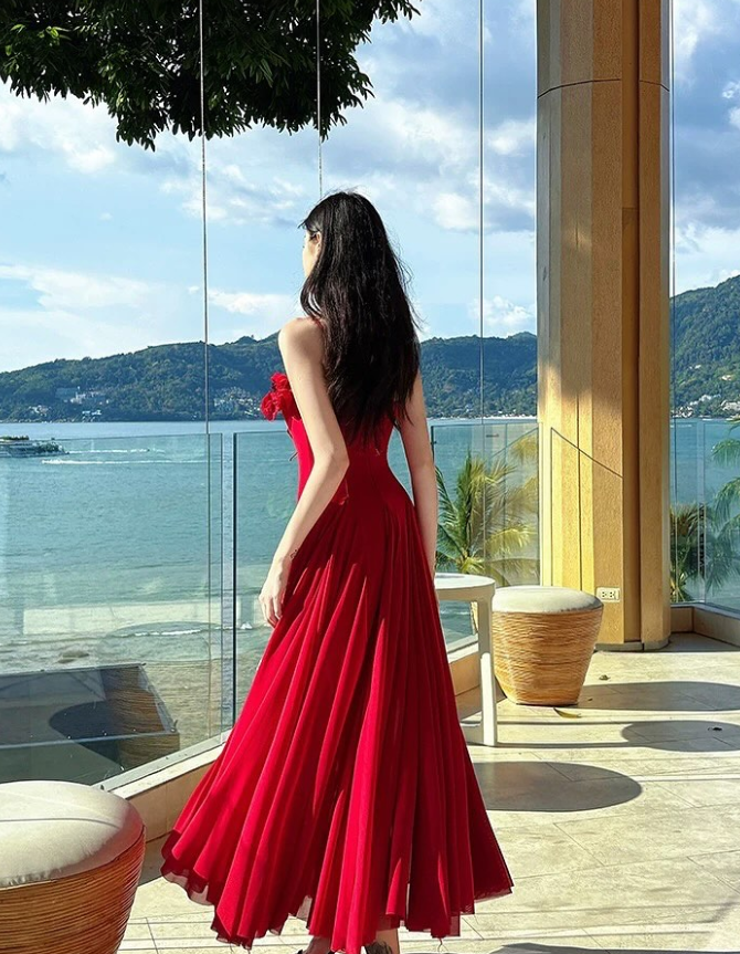 Sexy A Line Spaghetti Straps Floral Tulle Long Prom Dress Graduation Prom Dress SH5266