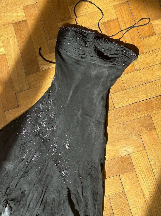 Exquisite Beaded A Line Spaghetti Strap Chiffon Short Homecoming Dress Party Dress SH3958