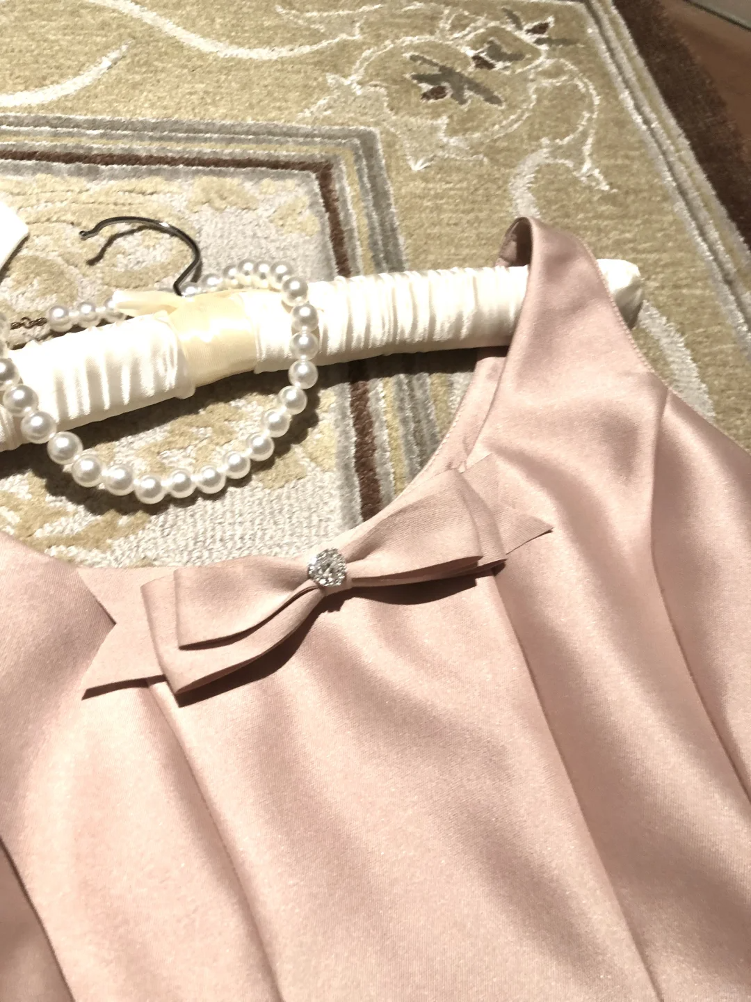 Cute A Line Strap Bow Light Pink Tulle Satin Short Homecoming Dress Cocktail Dress SH3088