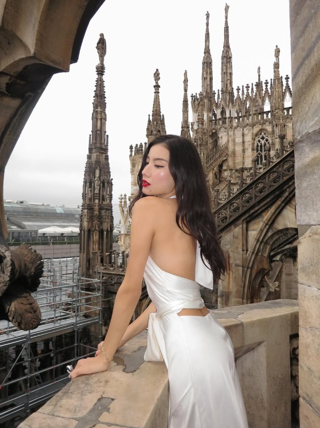 White A Line Halter Satin Open Back Long Wedding Guest Dress Party Dress with Slit SH3312