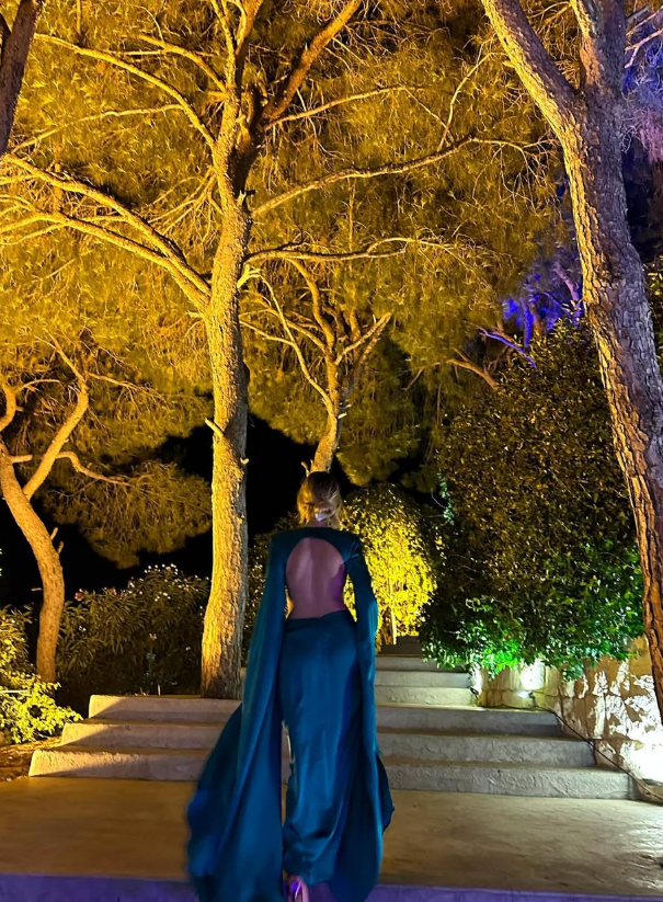 Elegant A Line Long Sleeve Beaded Satin Long Prom Dress Wedding Guest Dress SH5359