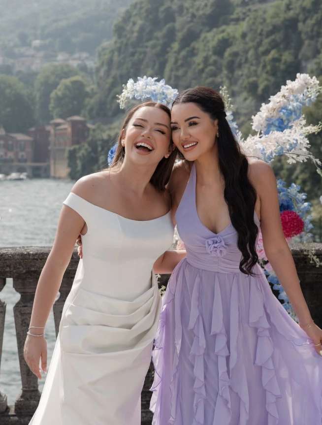 Gentle Purple A Line Halter Ruffle Chiffon Long Prom Dress Wedding Guest Dress SH5163
