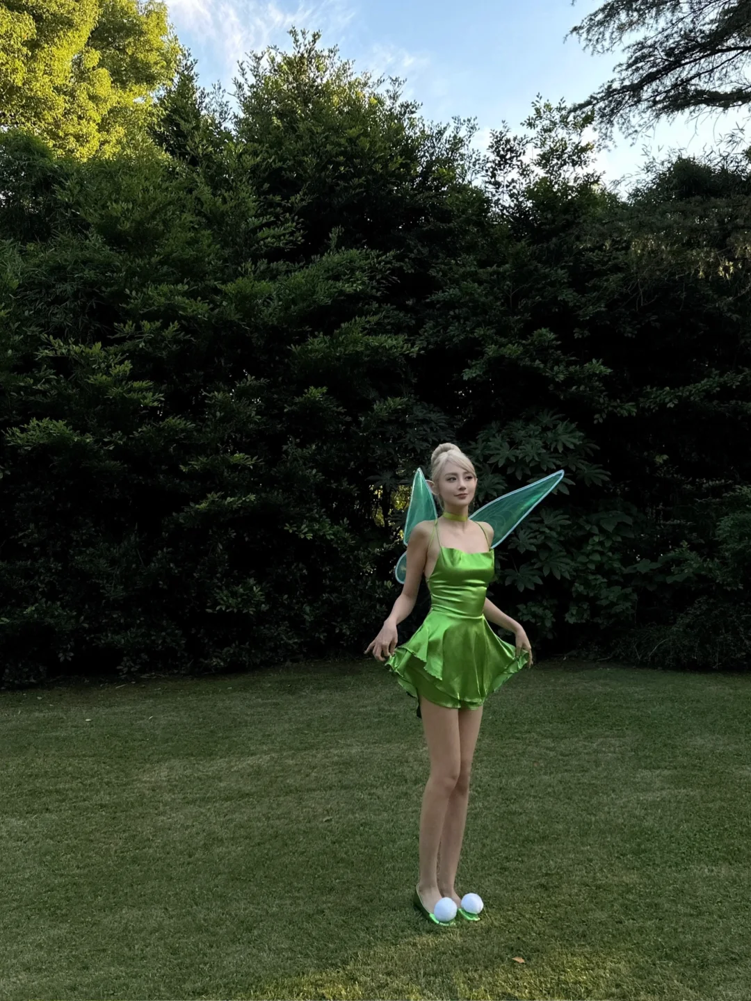 Cute A Line Spaghetti Strap Green Satin Open Back Homecoming Dress Party Dress SH3420