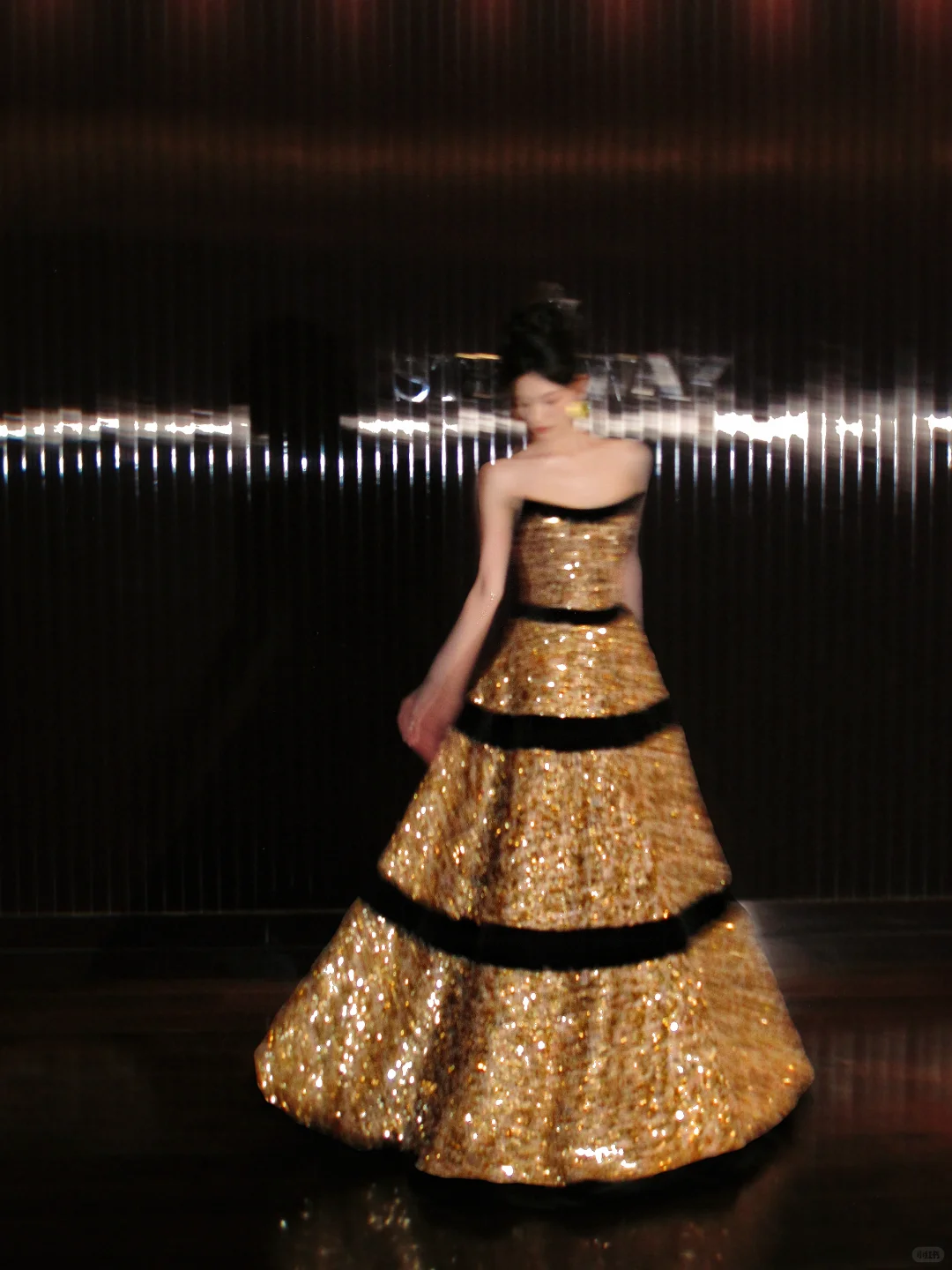 Shiny Golden Sequin Ball Gown Strapless Long Party Dress Prom Dress Formal Dress SH3853
