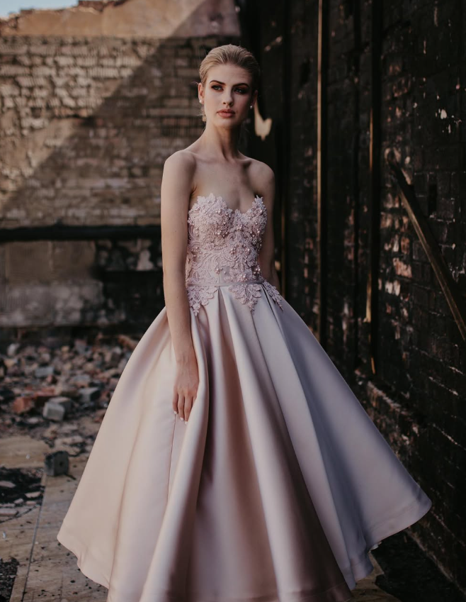 Pink A Line Sweetheart Neck Appliques Pearl Satin Party Dress Homecoming Dress SH2871