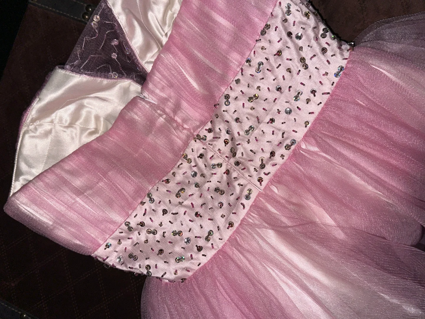 Cute A Line Sweetheart Neck Beaded Pink Tulle Satin Short Homecoming Dress Cocktail Dress SH3101