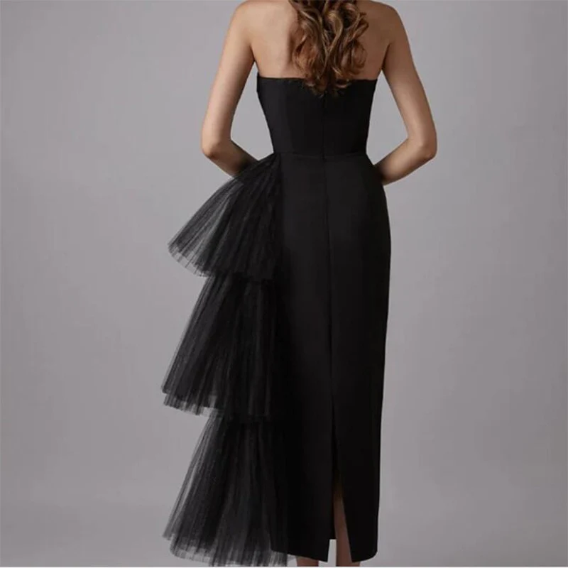 Sexy Sheath Strapless Evening Dress Elegant Homecoming Dress SH585