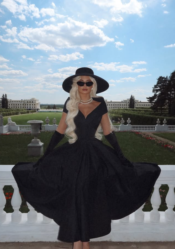 Classical Black A Line V Neck Satin Long Prom Dress Evening Dress Party Dress SH3787