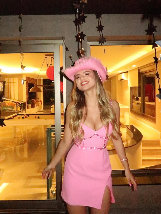 Pink Sheath Spaghetti Strap Sequin Satin Short Homecoming Dress Birthday Dress SH2399